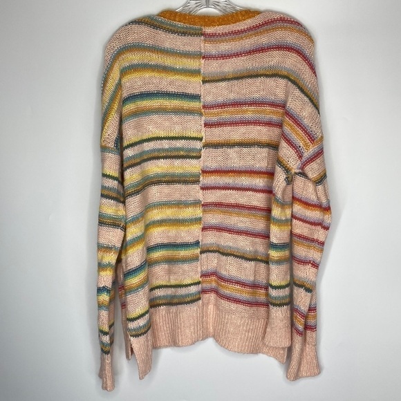 Sundance Symphony Stripes Sweater Size Medium Multicolor Oversized - Picture 2 of 5